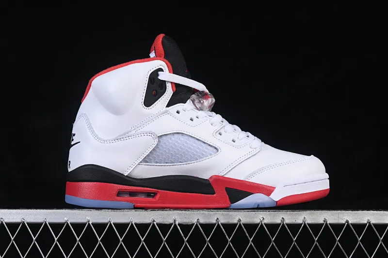 All categories Air Jordan Jordan series basketball shoes Air Jordan 5 TG version Air Jordan 5 Retro "Fire Red Black Tongue" AJ5 Joe 5 Rukawa Maple Flame Red first layer basketball shoes HQ7978-101